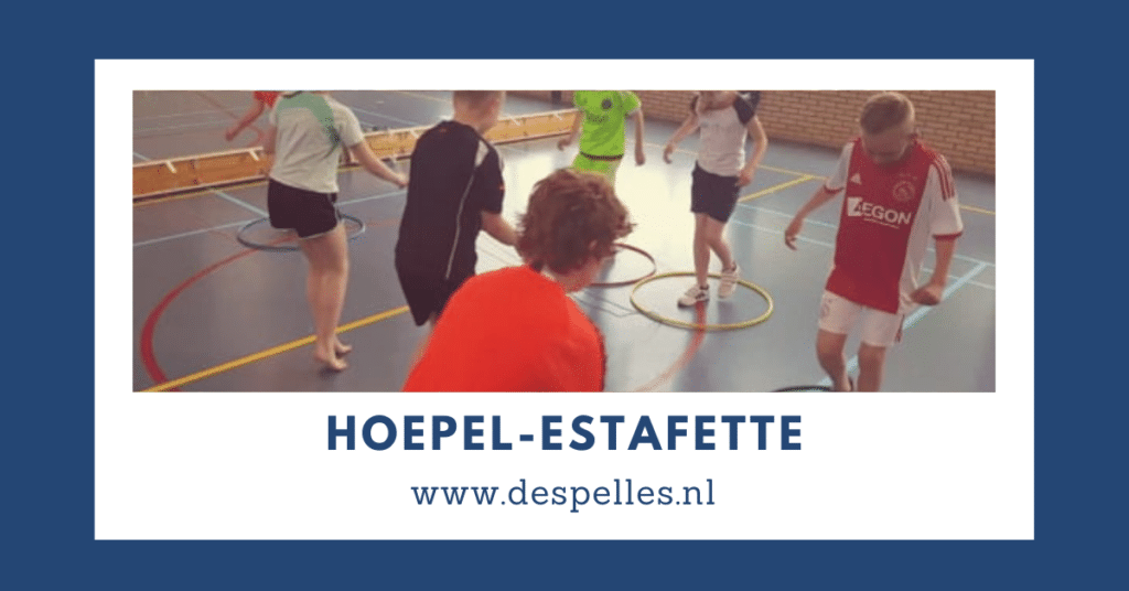 Hoepel-Estafette in de gymles