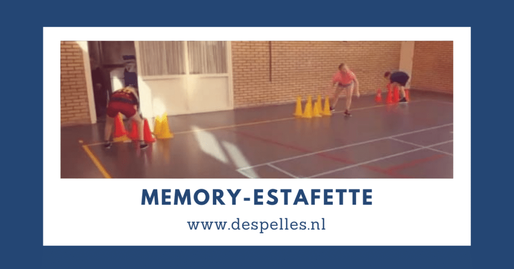 Memory-Estafette in de gymles