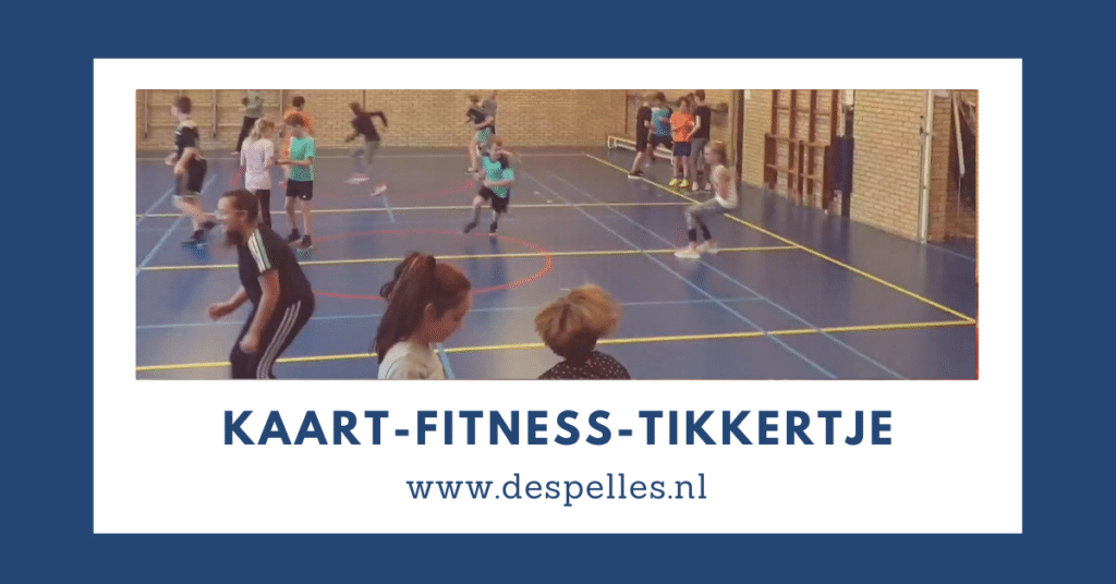 Kaart-Fitness-Tikkertje in de gymles