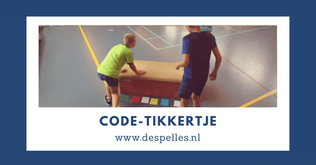 Code-Tikkertje in de gymles