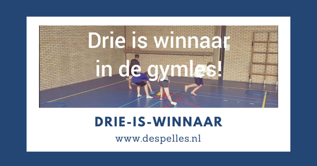 Drie is winnaar in de gymles