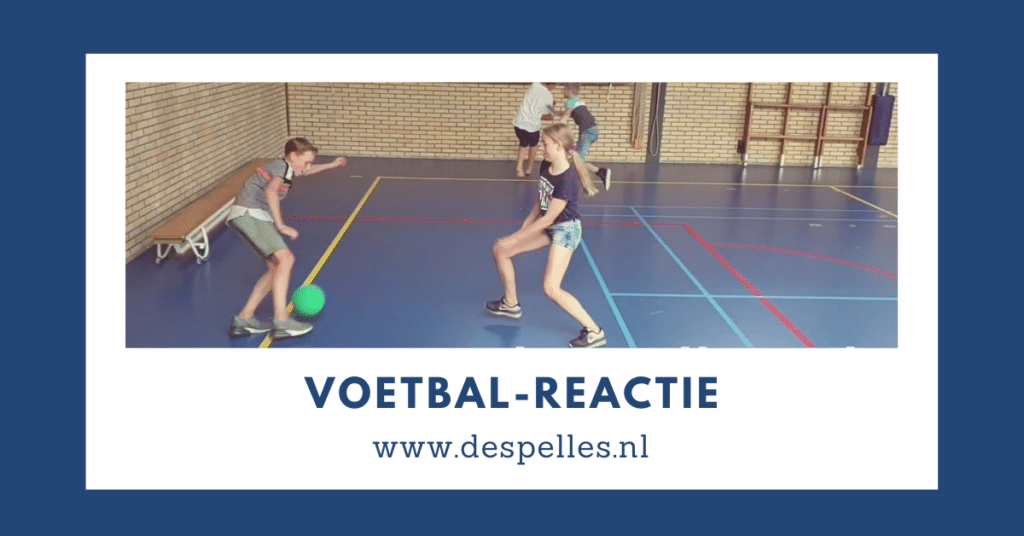 Voetbal-reactie in de gymles