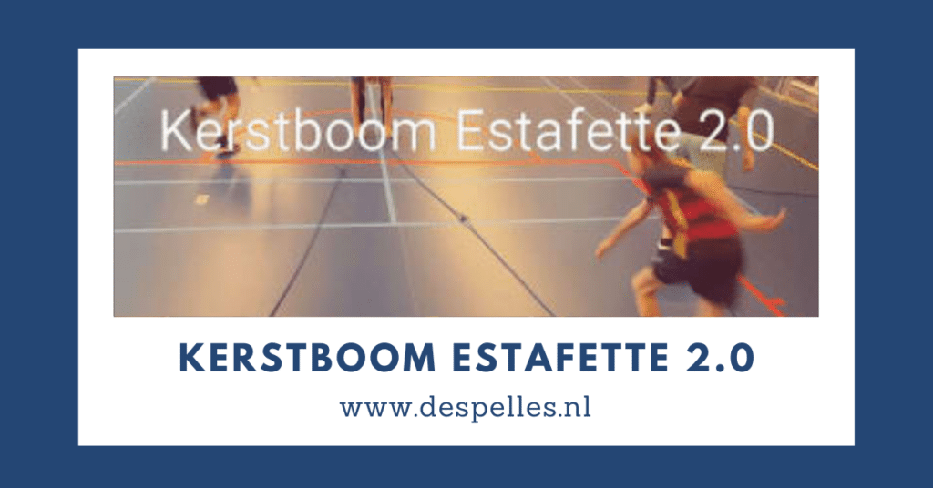 Kerstboom Estafette 2.0 in de gymles