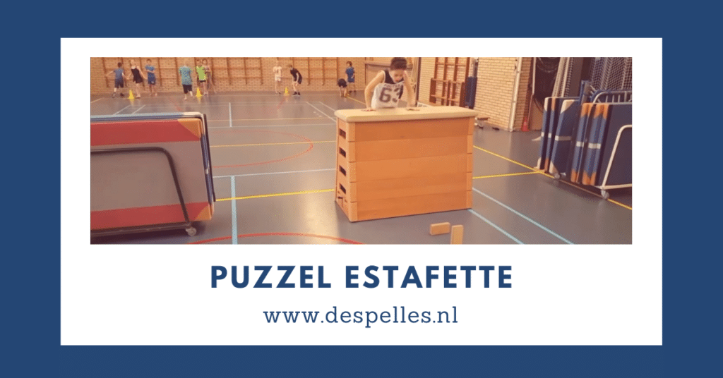 Puzzel Estafette in de gymles