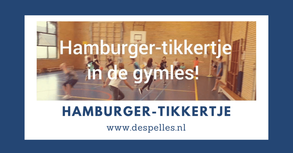 Hamburger-tikkertje in de gymles