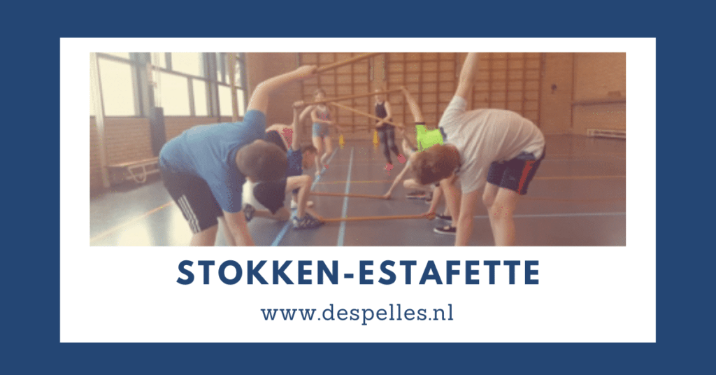 Stokken-Estafette in de gymles