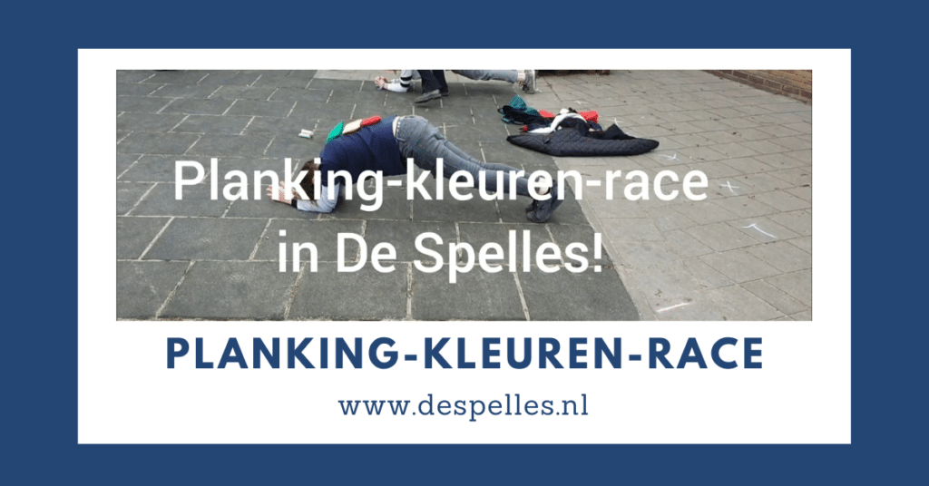 Planking-kleuren-race in de gymles