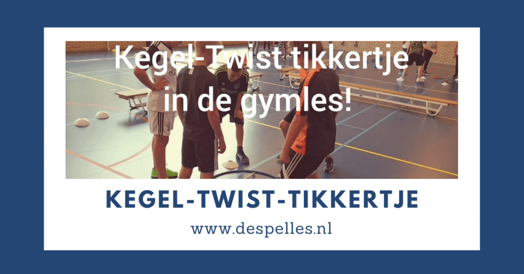 Tikspelen - Kegel Twist Tikkertje in de gymles