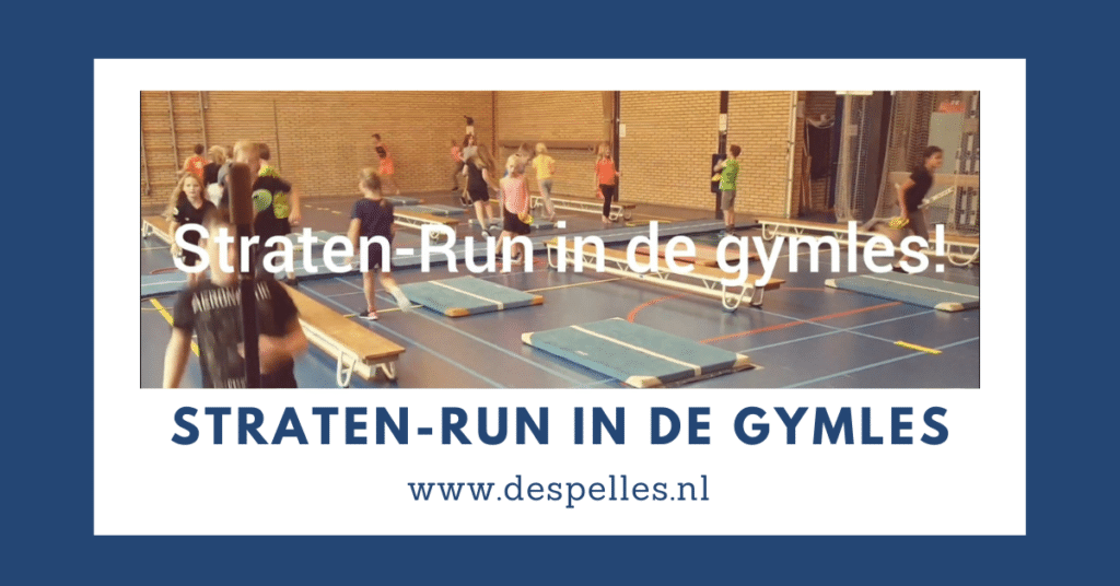 Straten-run in de gymles