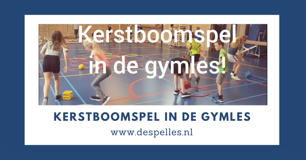Kerstboomspel in de gymles