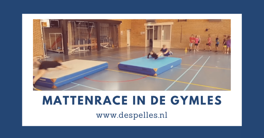 Mattenrace in de gymles