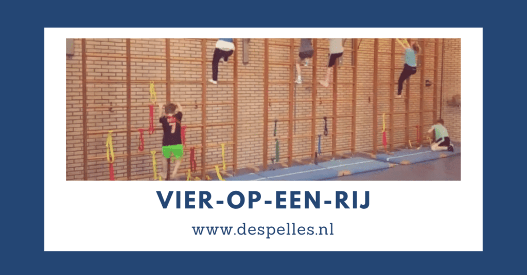 Vier op een rij in de gymles