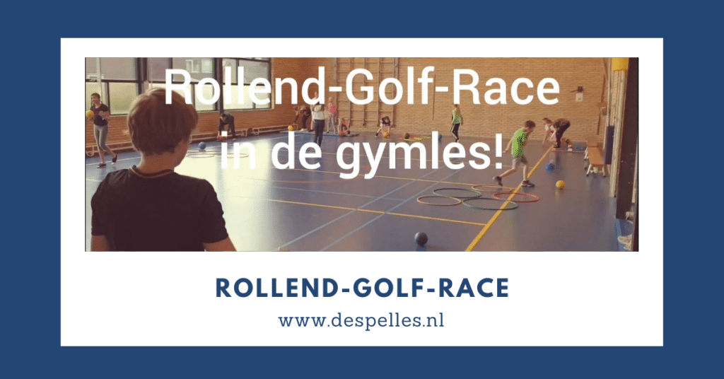 Rollend-Golf-Race in de gymles
