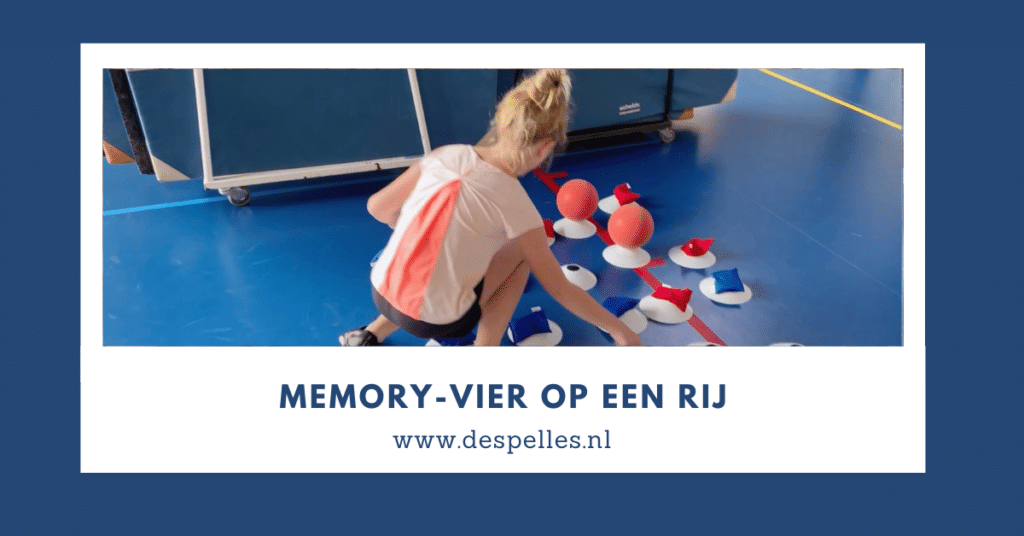Memory-Vier op een rij in de gymles