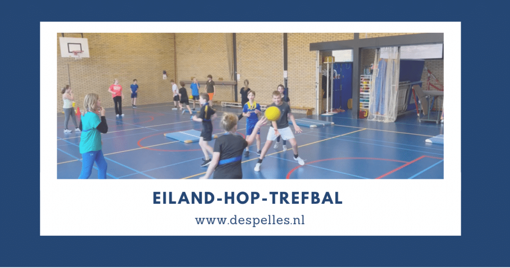 Eiland Hop Trefbal in de gymles