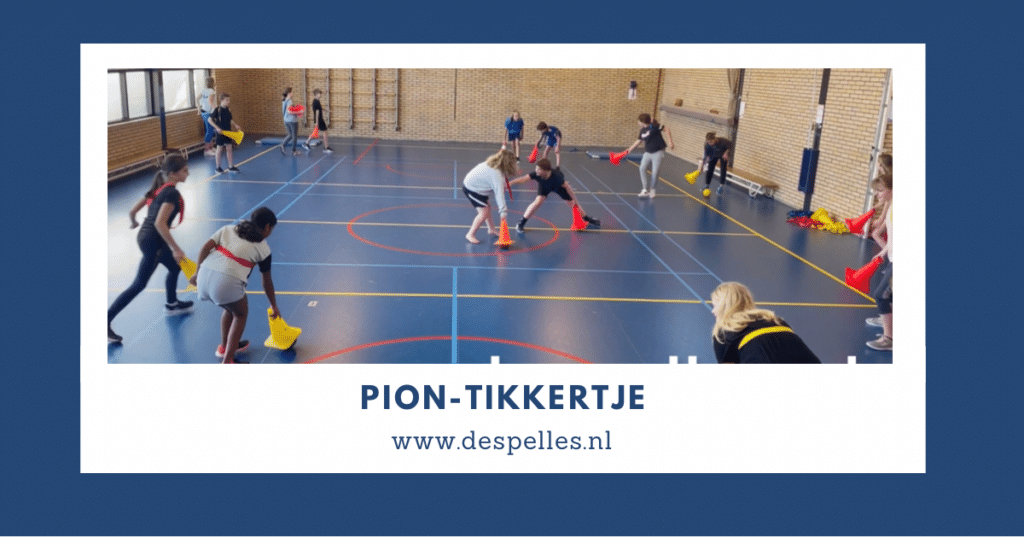 Pion-Tikkertje in de gymles