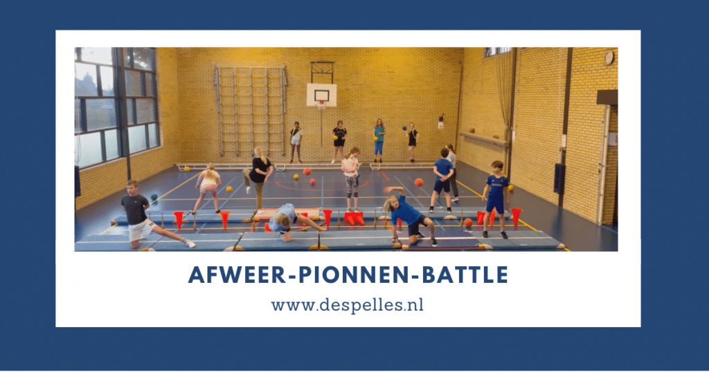 Afweer-Pionnen-Battle in de gymles
