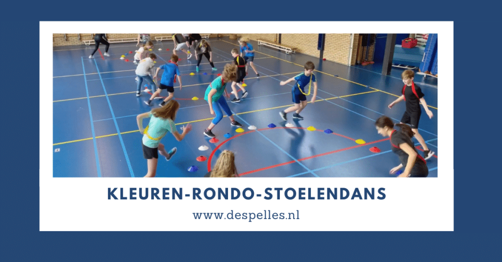Kleuren-Rondo-Stoelendans in de gymles