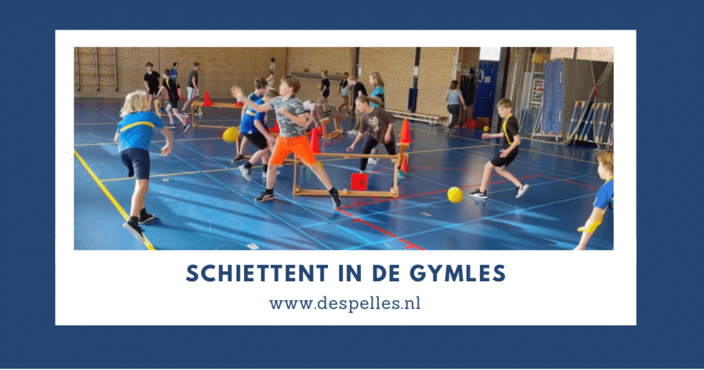 Schiettent in de gymles