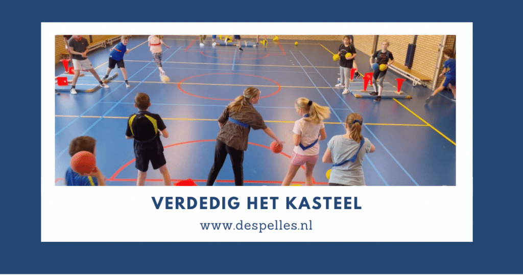 Verdedig het kasteel in de gymles