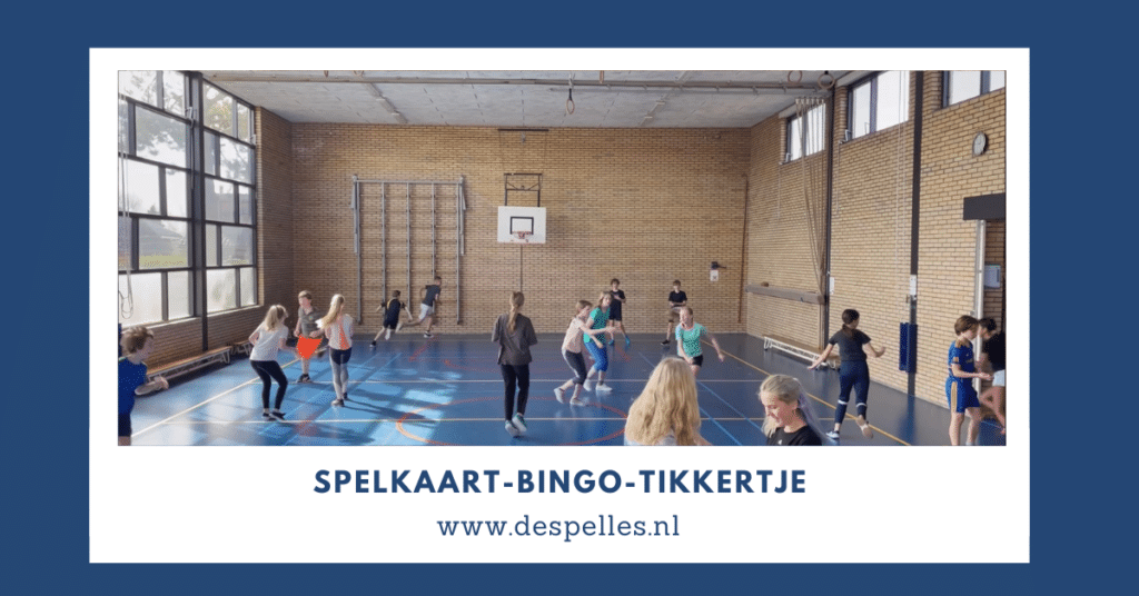 Spelkaart-Bingo-Tikkertje in de gymles