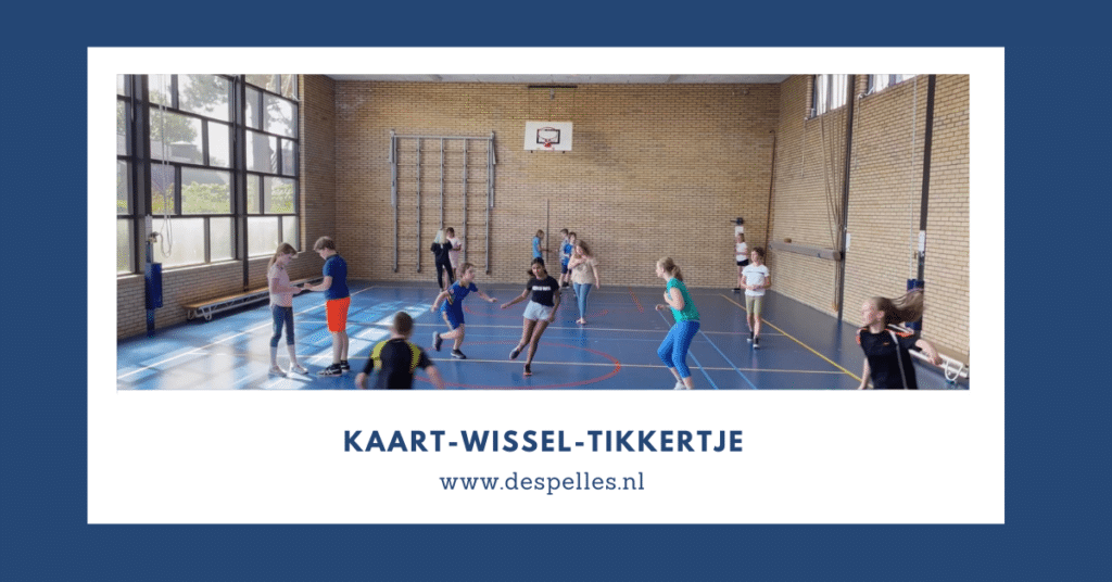 Kaart-Wissel-Tikkertje in de gymles
