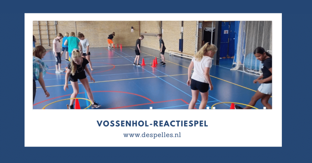 Vossenhol-Reactiespel in de gymles