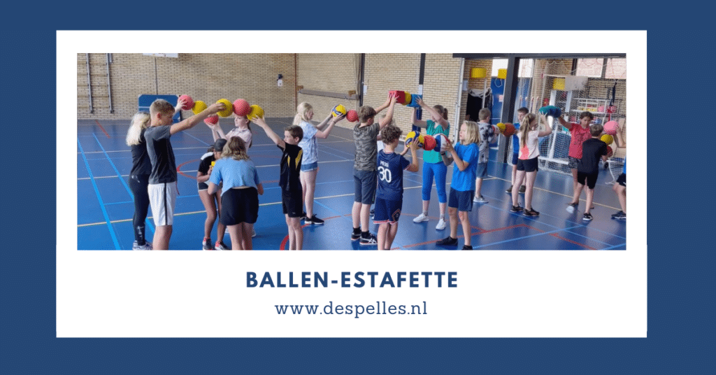 Ballen-Estafette in de gymles