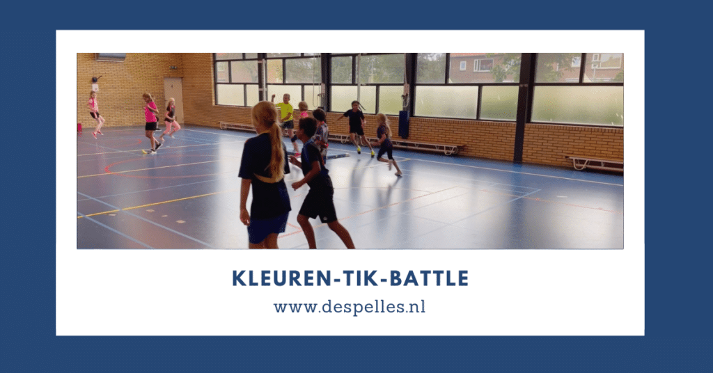Kleuren-Tik-Battle in de gymles