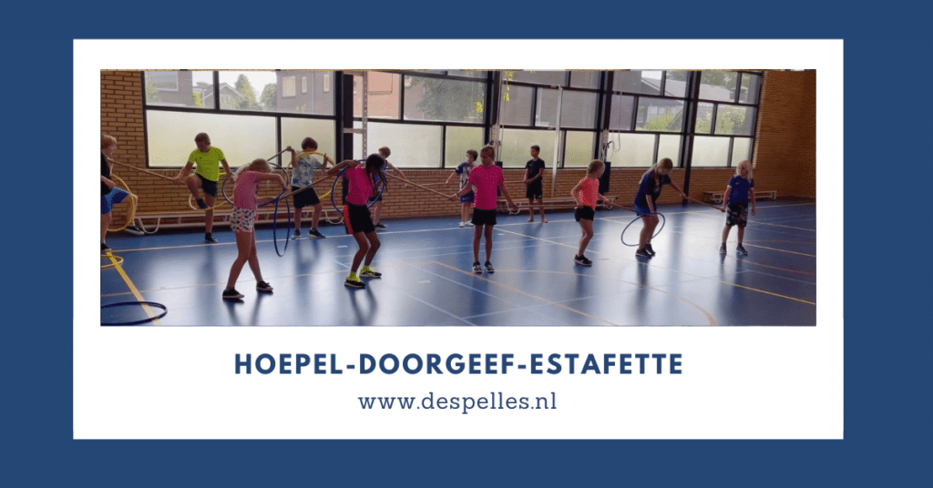 Hoepel-Doorgeef-Estafette in de gymles