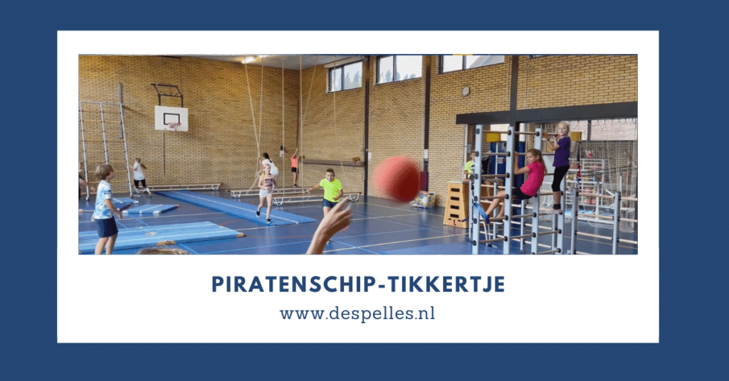 Piratenschip-Tikkertje in de gymles