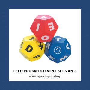 Letterdobbelstenen | Set van 3