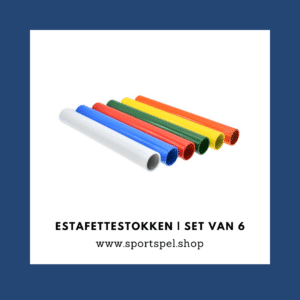 Estafettestokken | Aluminium | Set van 6