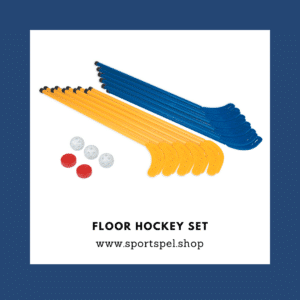 Vloerhockey Set | 12 sticks | Geel - Blauw