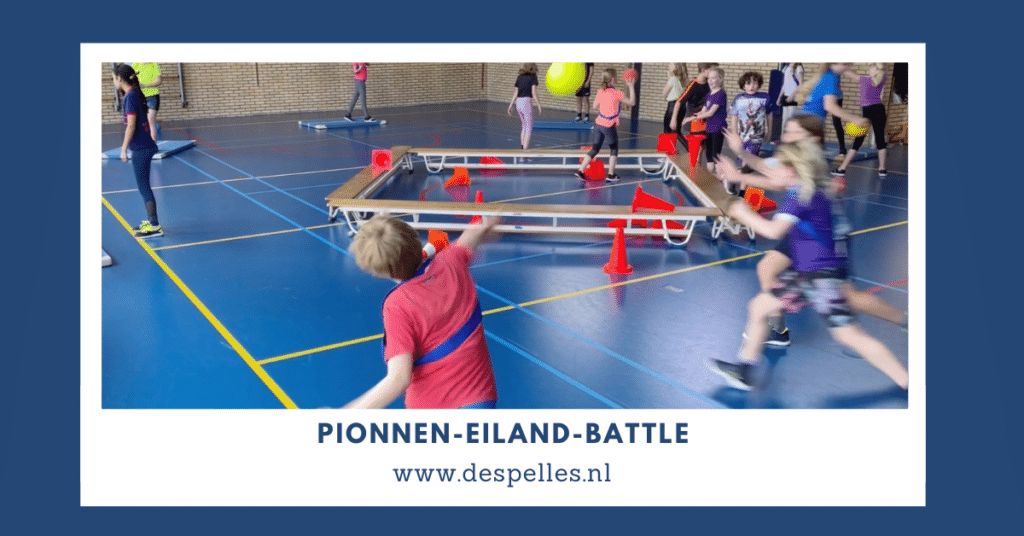 Pionnen-Eiland-Battle in de gymles