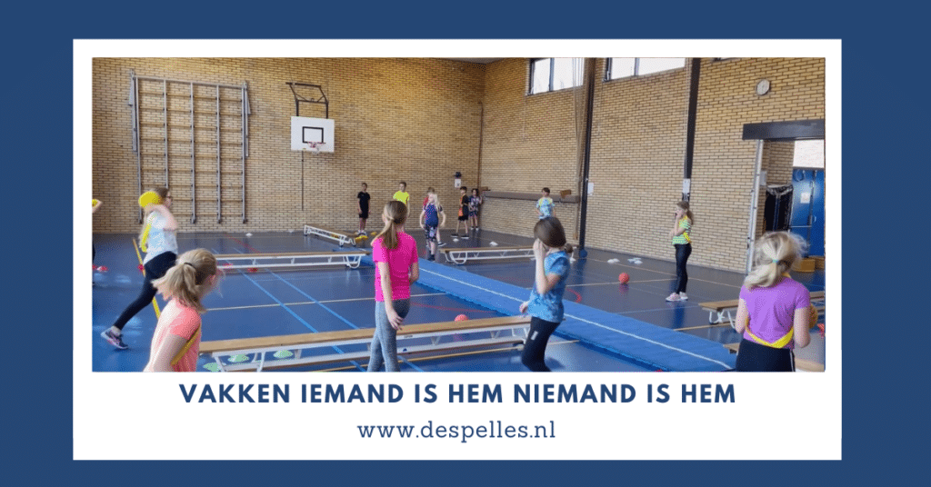 Vakken Iemand is hem niemand is hem in de gymles