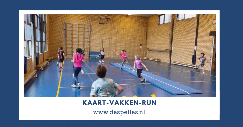 Kaart-Vakken-Run in de gymles