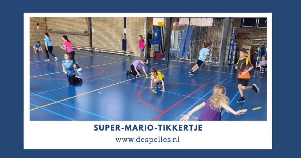 Super-Mario-Tikkertje in de gymles