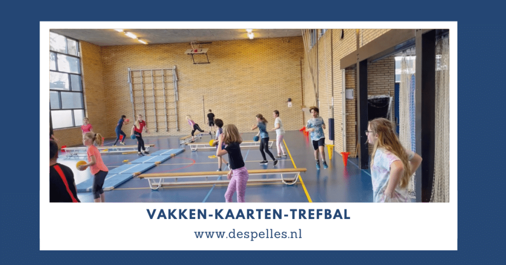 Vakken-Kaarten-Trefbal in de gymles