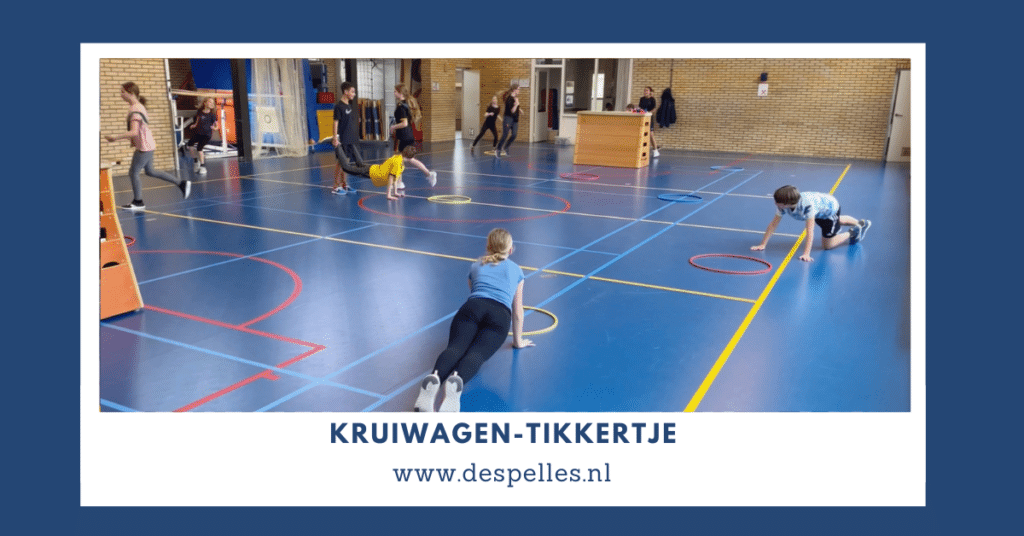Kruiwagen-Tikkertje in de gymles