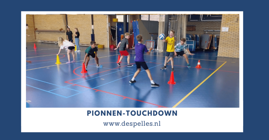 Pionnen-Touchdown in de gymles
