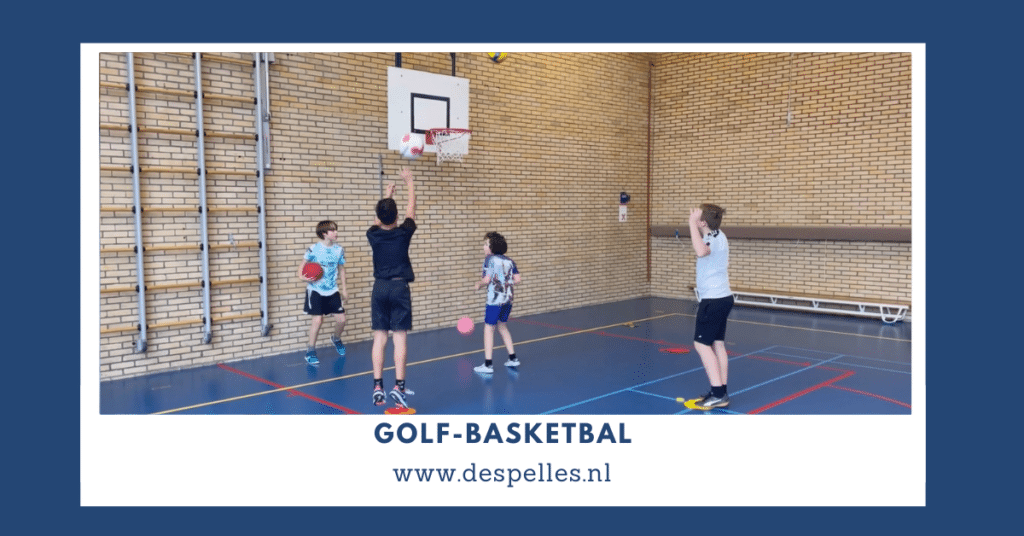 Golf-Basketbal in de gymles