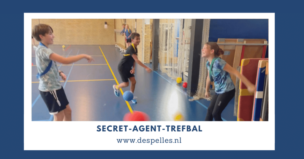 Secret-Agent-Trefbal in de gymles