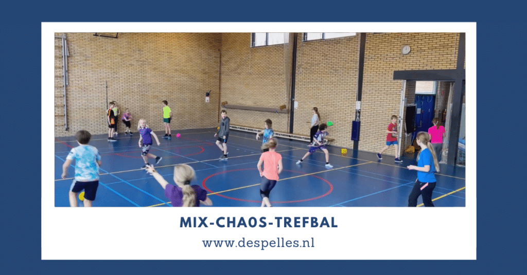 Mix-Chaos-Trefbal in de gymles