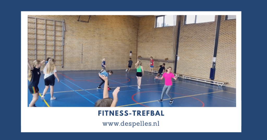 Fitness-Trefbal in de gymles
