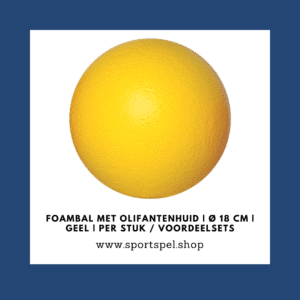 Foambal met olifantenhuid | Ø 18 cm | geel | Per stuk : Voordeelsets