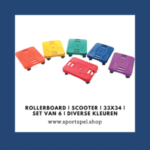 Rollerboard | Scooter | 33x34 | Set van 6 | Diverse kleuren