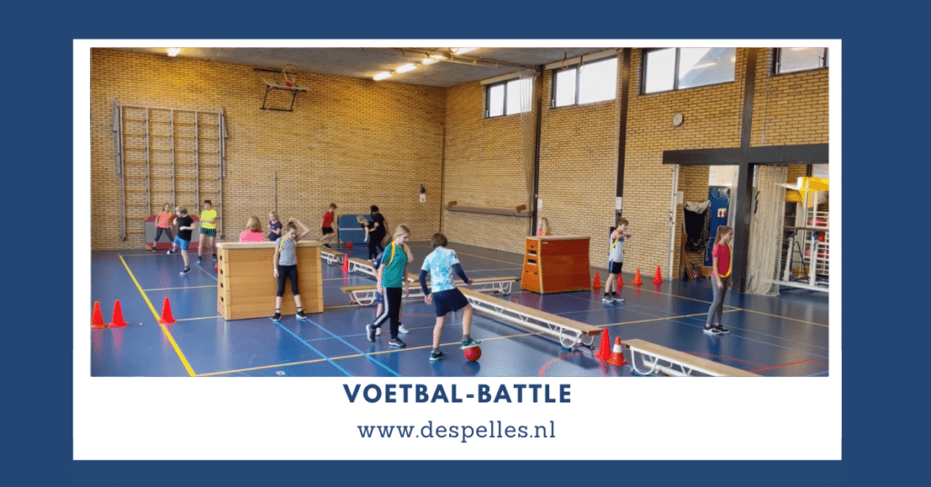 Voetbal-Battle in de gymles