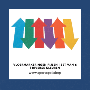 Vloermarkeringen pijlen | Set van 6 | Diverse kleuren