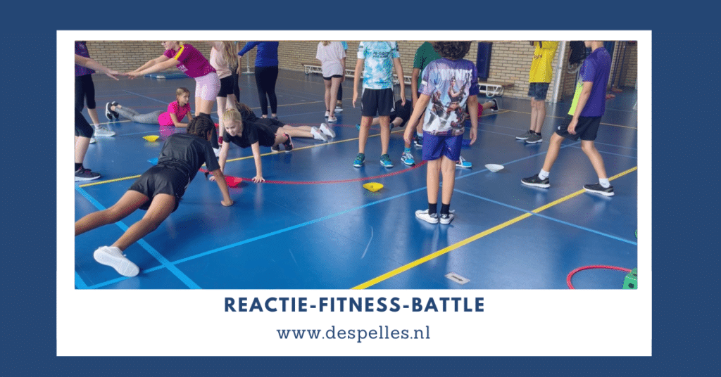 Reactie-Fitness-Battle in de gymles